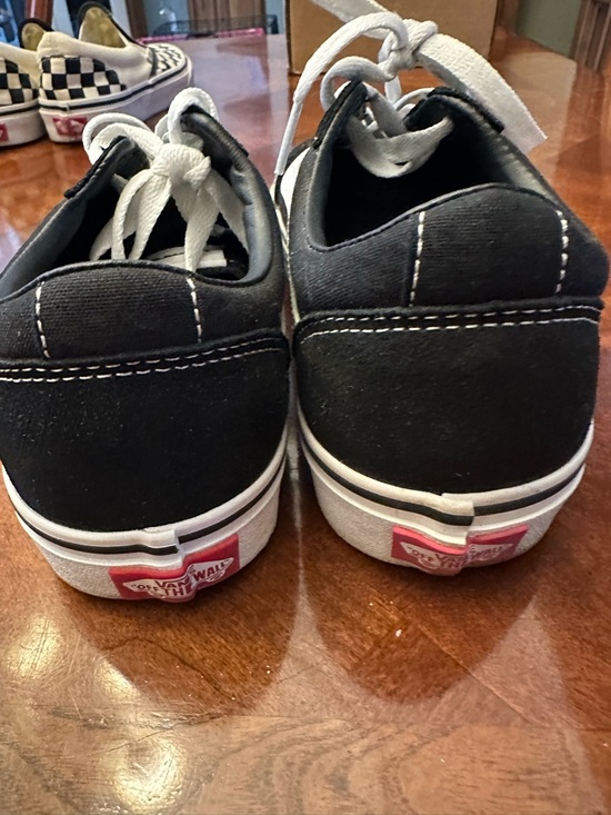 VANS 8.5 Women’s Black & White Old Skool Skate Shoes - Picture 5 of 7